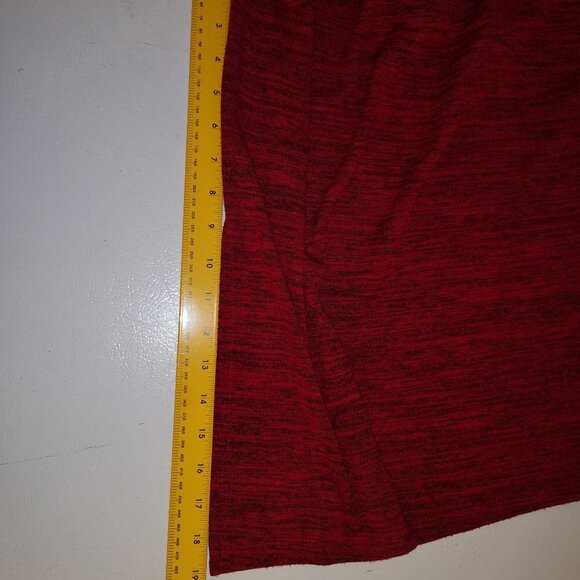 2 / $30.00 - Lily Morgan Ladies Size XL 1/4 Zip Red with Black Tweed Maxi Dress - Picture 8 of 10